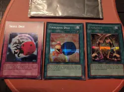 Skull Dice + Graceful Dice + Exchange EDS Yugioh Promos LP - Image 1