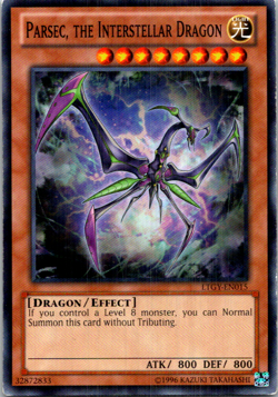 Parsec, the Interstellar Dragon LTGY-EN015 Yu-Gi-Oh! Unlimited Light Play - Image 1