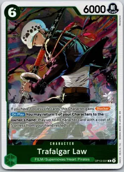 2025 Trafalgar Law OP13-031 One Piece Carrying On His Will - Image 1