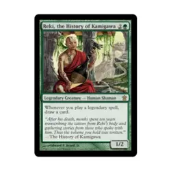 WOTC MtG Saviors of Kamigawa Reki History of Kamigawa (R) (Foil) EX - Image 1