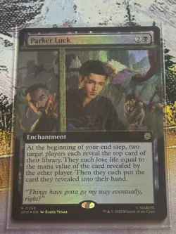 Parker Luck *** Extended Art FOIL *** - MTG SPM Marvel's Spider Man - NM/MINT - Image 2