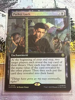 Parker Luck *** Extended Art FOIL *** - MTG SPM Marvel's Spider Man - NM/MINT - Image 3