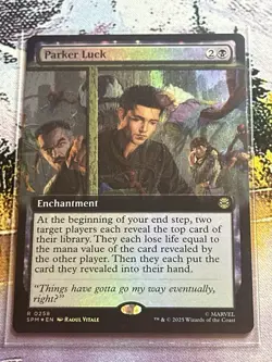 Parker Luck *** Extended Art FOIL *** - MTG SPM Marvel's Spider Man - NM/MINT - Image 4