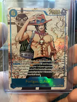 One Piece CCG Bandai Portgas.D.Ace OP13-119 Carrying on His Will Foil 7000 - Image 1
