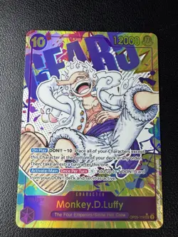 One Piece TCG OP05-119 Monkey D. Luffy Gear 5 Parallel SEC Alt Art English Foil - Image 1