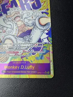 One Piece TCG OP05-119 Monkey D. Luffy Gear 5 Parallel SEC Alt Art English Foil - Image 4