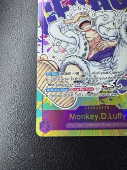 One Piece TCG OP05-119 Monkey D. Luffy Gear 5 Parallel SEC Alt Art English Foil - Image 5