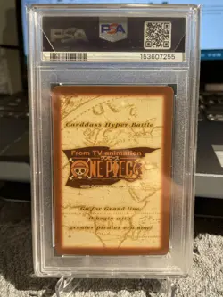 2000 One Piece Carddass Hyper Battle Monkey D Luffy C69 PSA 9 Mint - Image 4