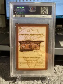 2000 One Piece Carddass Hyper Battle Monkey D Luffy C69 PSA 9 Mint - Image 5