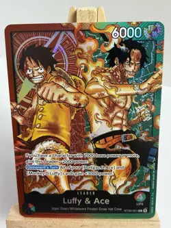 Luffy & Ace ST30-001 Special Foil Leader (EN) - Image 1