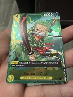 One Piece Roronoa Zoro Championship Event Pack 2024 CS Stamp English Promo P-042 - Image 1
