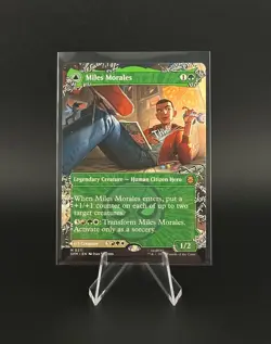 Miles Morales M 0211 Borderless Marvel's Spider-Man Magic the Gathering MTG NM - Image 1