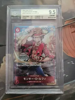Monkey D. Luffy 2023 One Piece Championship Japanese #P-001 Promo BGS 9.5 - Image 1