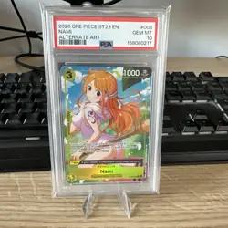 2026 ONE PIECE STARTER DECK ST29-EGGHEAD ALTERNATE ART #008 NAMI PSA 10 - Image 1