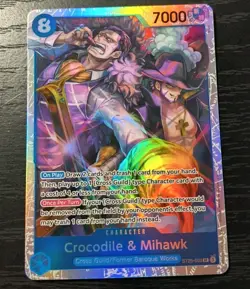 One Piece CCG Starter Deck Crocodile & Mihawk SR Holo Card ST25-003 NM - Image 1
