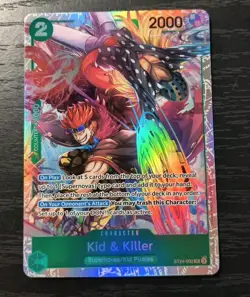 One Piece CCG Starter Deck Kid & Killer SR Holo Card ST24-002 NM - Image 1