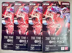 One Piece TCG - 4x Sealed Booster Card Packs - OP16 - The Time of Battle - Image 1