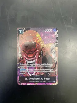 One Piece CCG St. Shepherd Ju Peter OP13-084 Alt Art Foil Rare Carrying on His … - Image 1