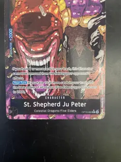 One Piece CCG St. Shepherd Ju Peter OP13-084 Alt Art Foil Rare Carrying on His … - Image 2