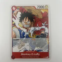 Monkey.D.Luffy (Super Pre-Release) [Participant] P-001 One Piece Promotion Cards - Image 3