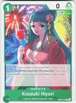 Kouzuki Hiyori C Extra Booster: One Piece Heroines Edition EB03-016 NM - Image 1