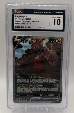 Pokemon 2022 Silver Tempest Regidrago V 184/195 Alt Art Holo CGC 10 Gem Mint✨ - Image 1