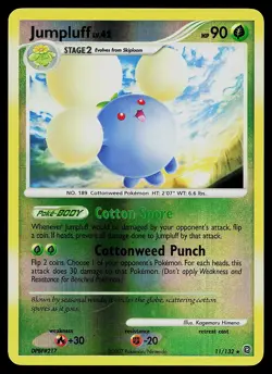 Pokemon Card - Jumpluff Secret Wonders 11/132 Rare Reverse Holo - Image 1