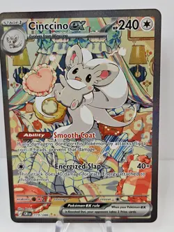 Pokemon TCG: Cinccino EX 119/086 SIR Special Illustration Rare Chaos Rising NM - Image 1