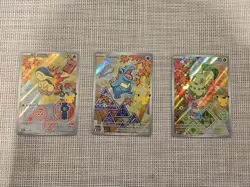 Pokemon First Partner Series 2 - Johto Gen2 Set Chikorita Cyndaquil Totodile - Image 1