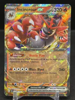 Holo Incineroar ex - 034/162 Double Rare Temporal Forces Pokemon TCG M/NM 282 - Image 1