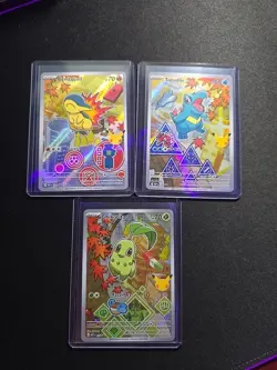 Pokemon: First Partner Illustration Collection Series 2 - JOHTO GEN 2 SET NM - Image 1