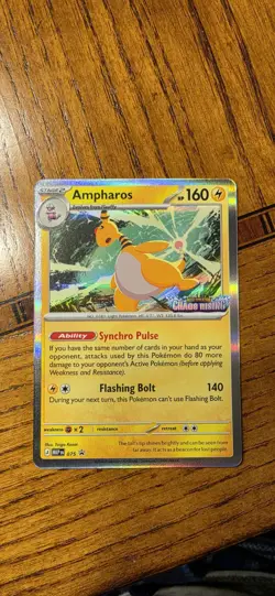 Pokemon Ampharos #75 Chaos Rising Pre-Release NM - Image 1