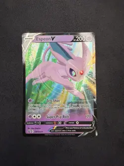 Pokemon TCG Espeon V - Sword & Shield Promo Card (Holo) SWSH201 Full Art LP - Image 1