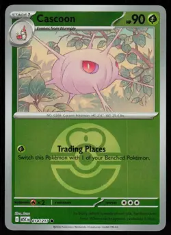 Cascoon (Love Ball) 014/217 Common Ascended Heroes Pokemon Reverse Holo NM - Image 1