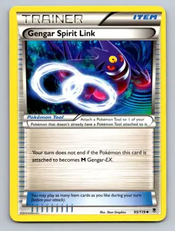 Gengar Spirit Link 95/119 Uncommon Phantom Forces Pokemon Lightly Played - Image 1