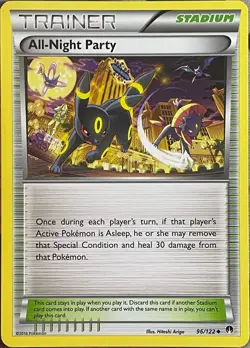 All-Night Party - 96/122 - XY Breakpoint Pokemon 2016 - Image 1
