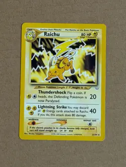 Raichu 21/64 Neo Revelation Pokemon Unlimited MP Masako Yamashita - Image 1