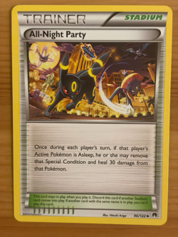 All-Night Party 96/122 Regular Uncommon LP - BREAKpoint 2016 - Pokemon TCG - Image 1