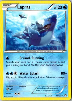 Lapras Pokemon BREAKpoint 28/122 LP - Image 1