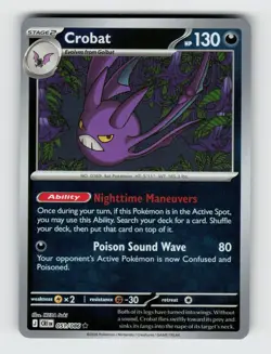 Crobat 051/086 - Pokemon - Chaos Rising - Reverse Holo Rare - NM - Image 1