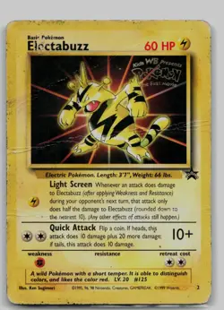 Electabuzz 2 Promo Wizards Black Star Promos Pokemon Damaged - Image 1