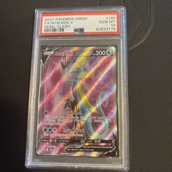 PSA 10 Inteleon V Pokemon TCG SWSH Rebel Clash 180/182 2020 #180 - Image 1