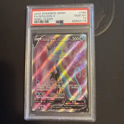PSA 10 Inteleon V Pokemon TCG SWSH Rebel Clash 180/182 2020 #180 - Image 2