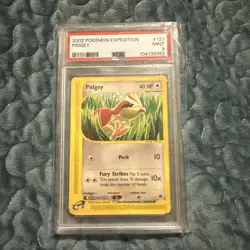 2002 Pokemon Expedition Pidgey #123 PSA 9 Mint - Image 1