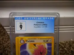 Clefable cgc 9 MINT NON HOLO RARE Expedition 2002 E-Reader 41/165 psa Pokemon - Image 2