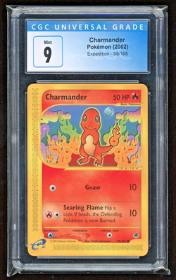 2002 CHARMANDER EXPEDITION CGC 9 MINT #98/165 POKEMON CARD GAME TCG WOTC - Image 1