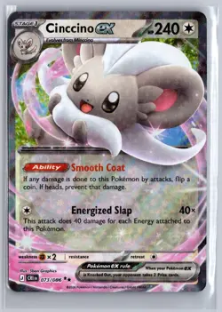 CINCCINO EX 073/086 DOUBLE RARE CHAOS RISING POKEMON HOLO - Image 1