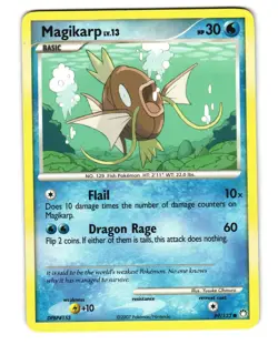 MAGIKARP 89/123 COMMON MYSTERIOUS TREASURES POKEMON MP 2007 - Image 2