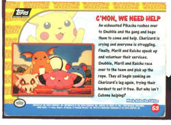 Pokemon C’mon We Need Help 53 Mewtwo Strikes Back Black Topps LP - Image 2