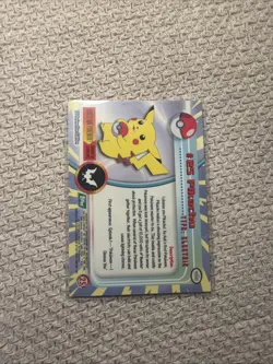 1999 Topps Pokemon TV 25 Pikachu - Image 2
